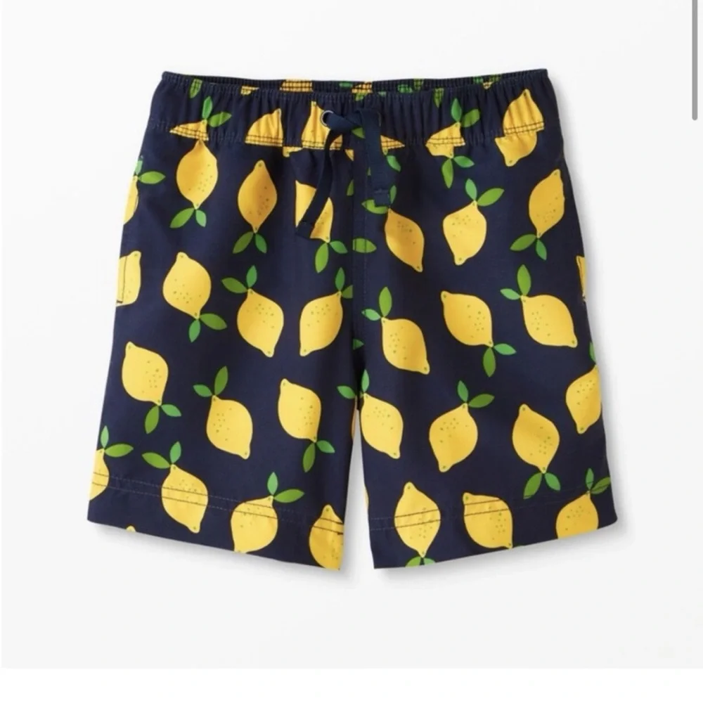 Hanna Andersson Navy Lemon Print Swimsuit 18-24M - Picture 1 of 5